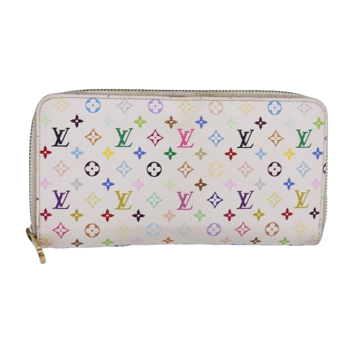 Louis Vuitton Monogram Multicolor Zippy Wallet White LV
