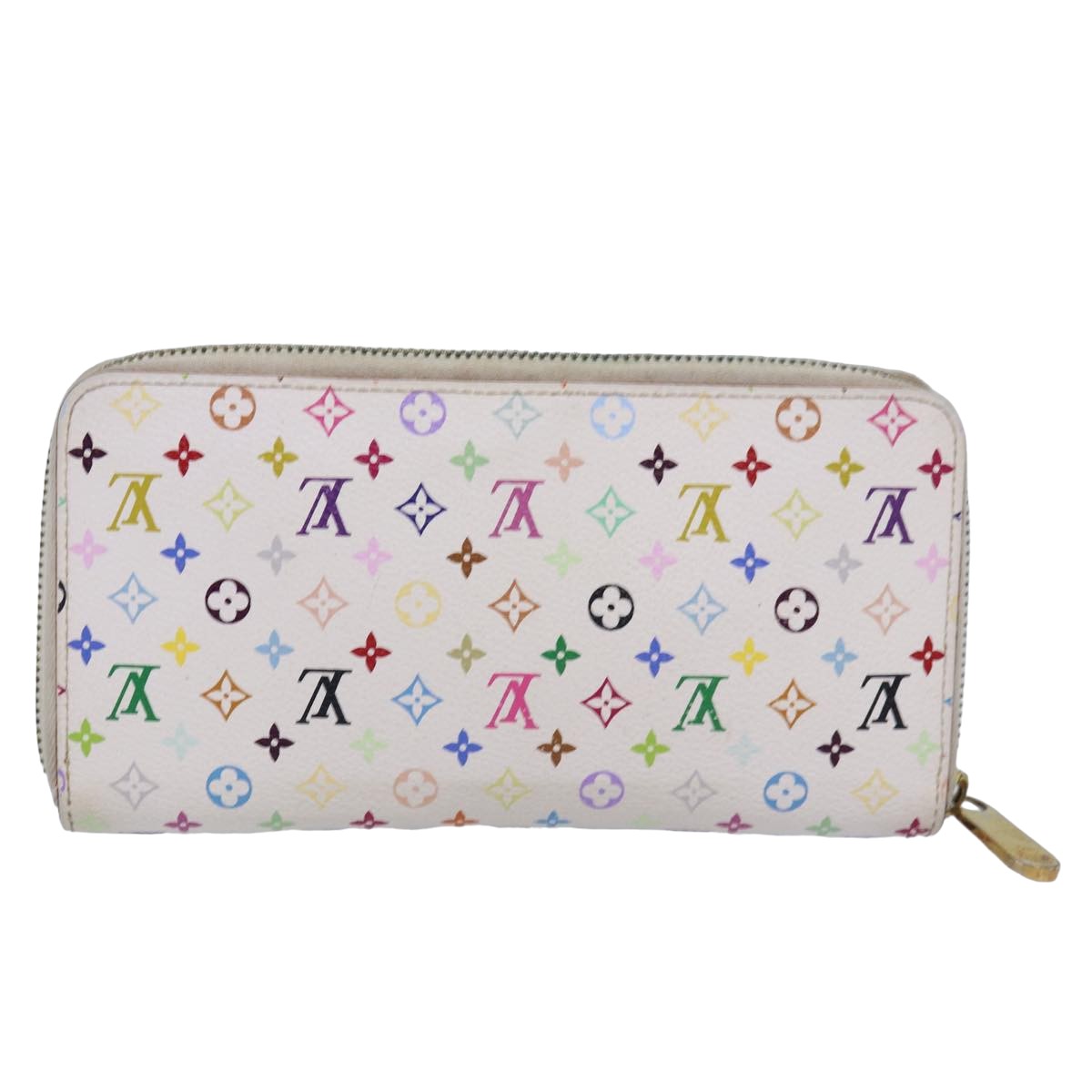 Louis Vuitton Monogram Multicolor Zippy Wallet White LV