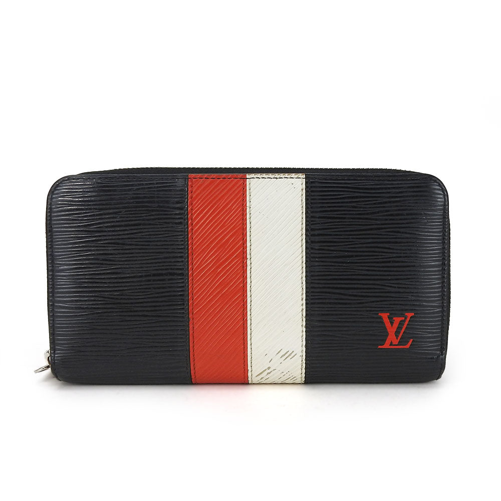 Louis Vuitton Long Purse M62983 Epi Zippy Leather Black Wallet Case