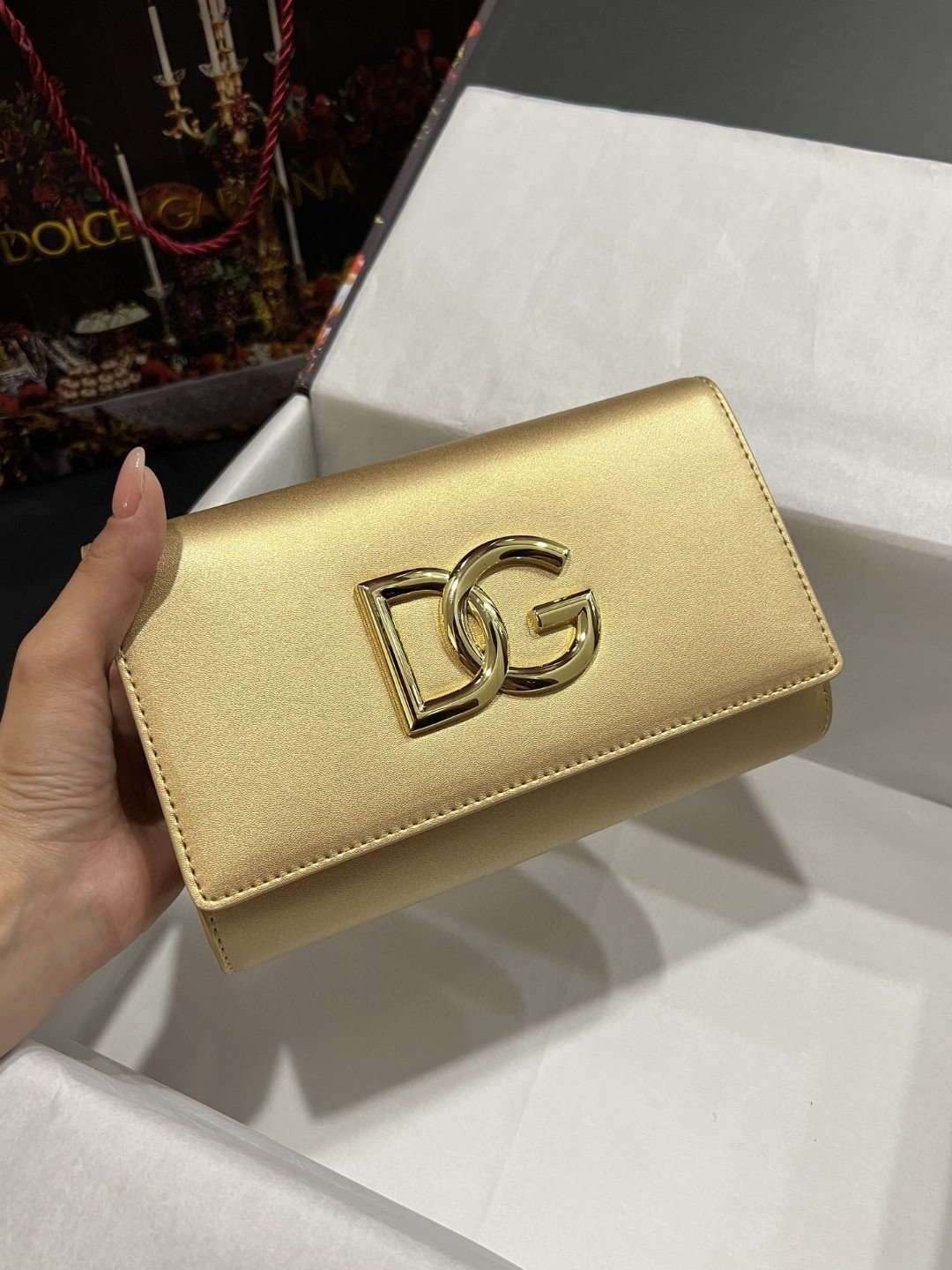 Top Qualityã Gold Clutch Bag