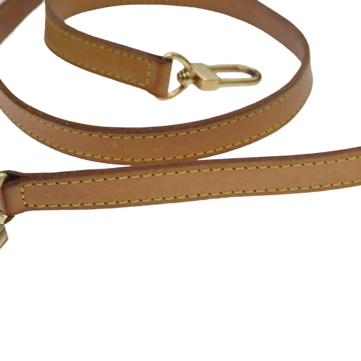 Louis Vuitton Adjustable Shoulder Strap Leather 37.8"-45.3" Beige Fashion Accessory