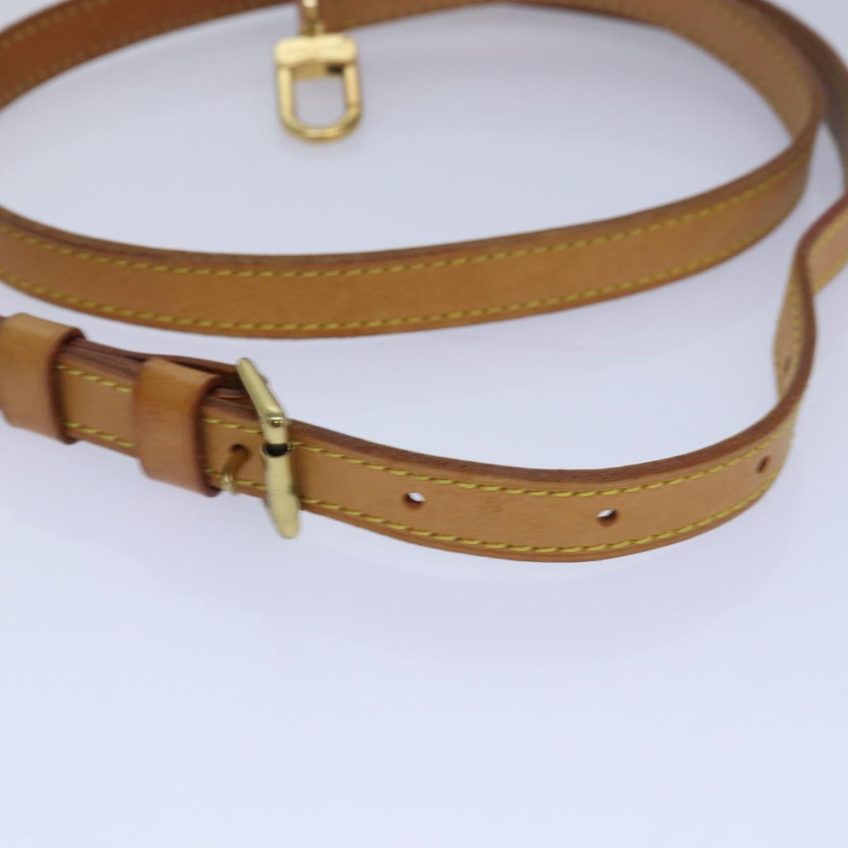 Louis Vuitton Adjustable Shoulder Strap Leather 37.8"-45.3" Beige Fashion Accessory