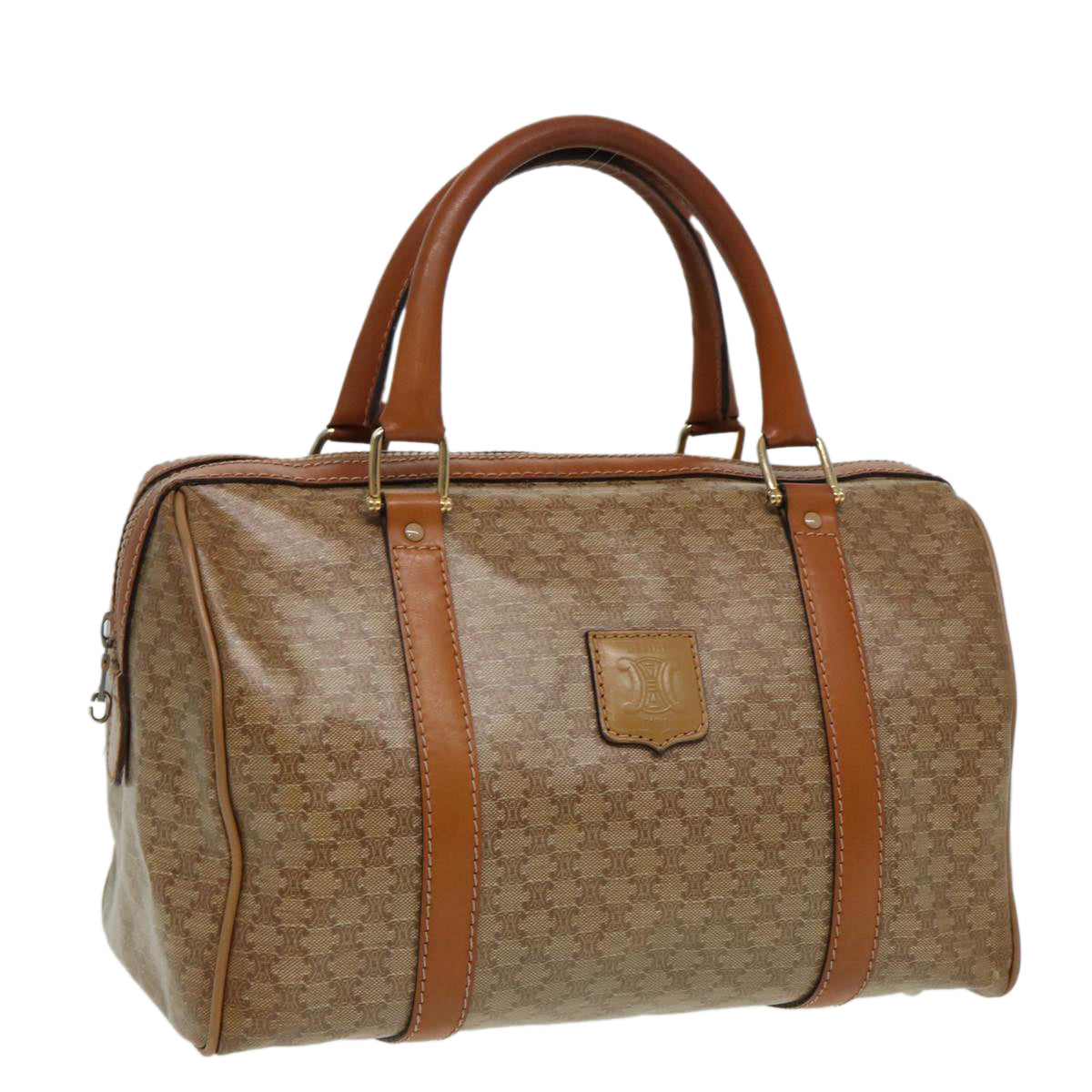 Luxury Macadam Boston Bag Canvas Beige Travel Bag Bag Beige