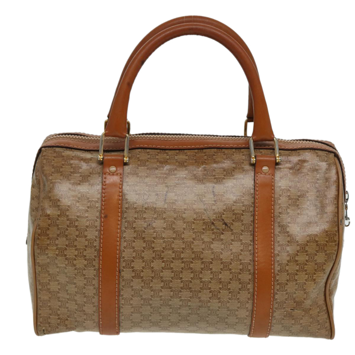 Luxury Macadam Boston Bag Canvas Beige Travel Bag Bag Beige