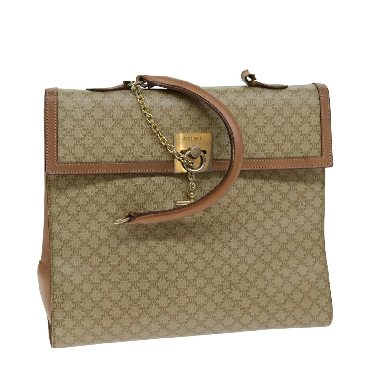 Luxury Macadam Hand Bag Canvas Beige Travel Bag