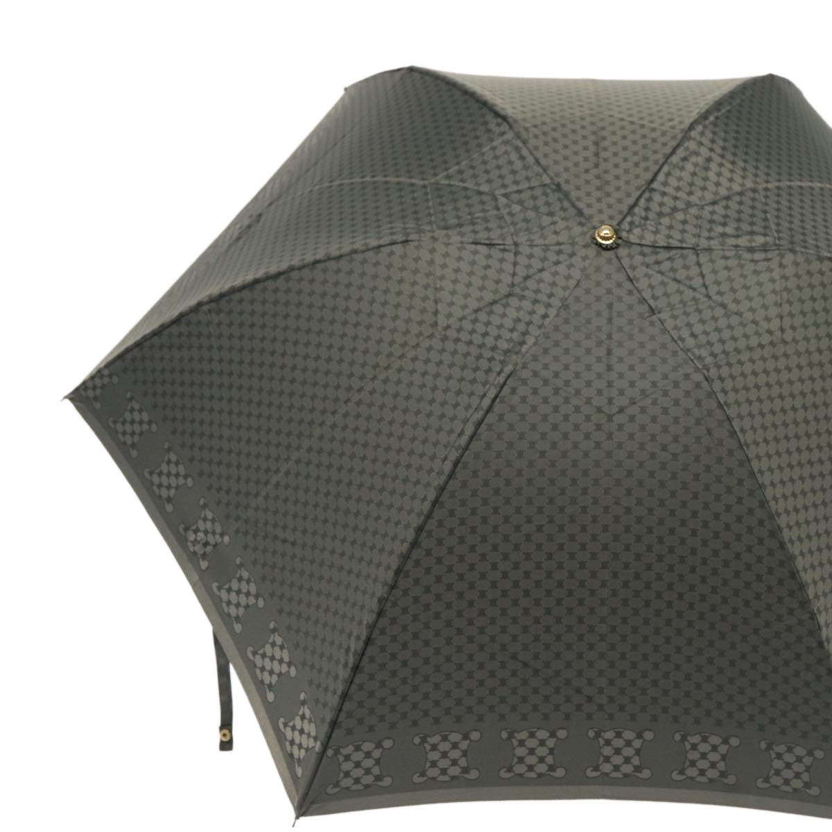 Luxury Macadam Folding Umbrella Gray Handbag Canvas Nylon Travel Bag