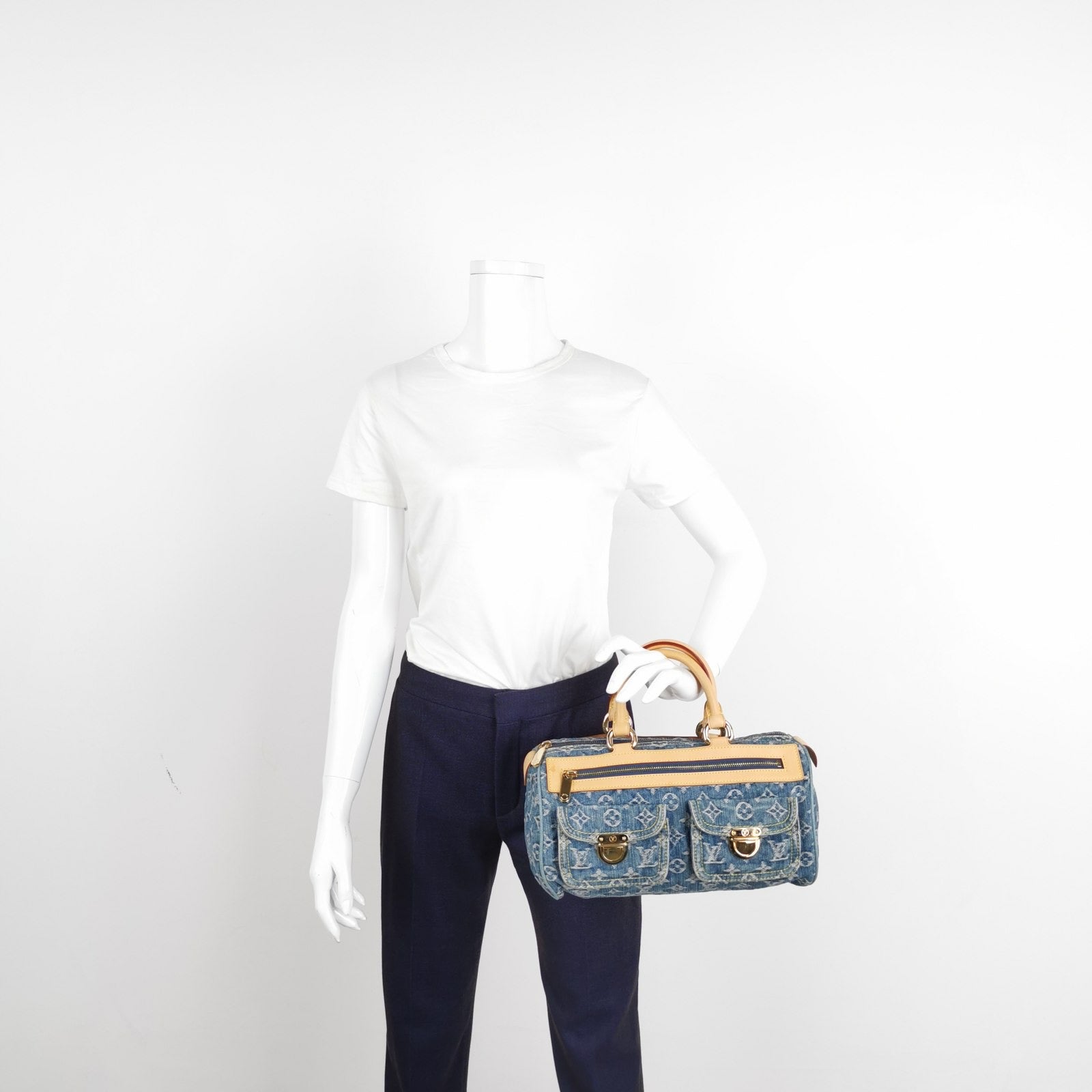 Louis Vuitton Denim Neo Speedy Boston Travel Bag Bag 2
