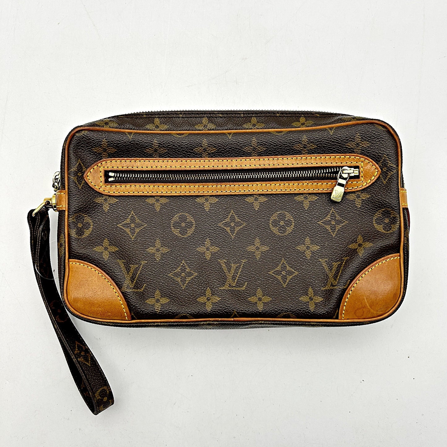 LOUIS VUITTON Monogram Pochette Marly Dragonne lv5536cc