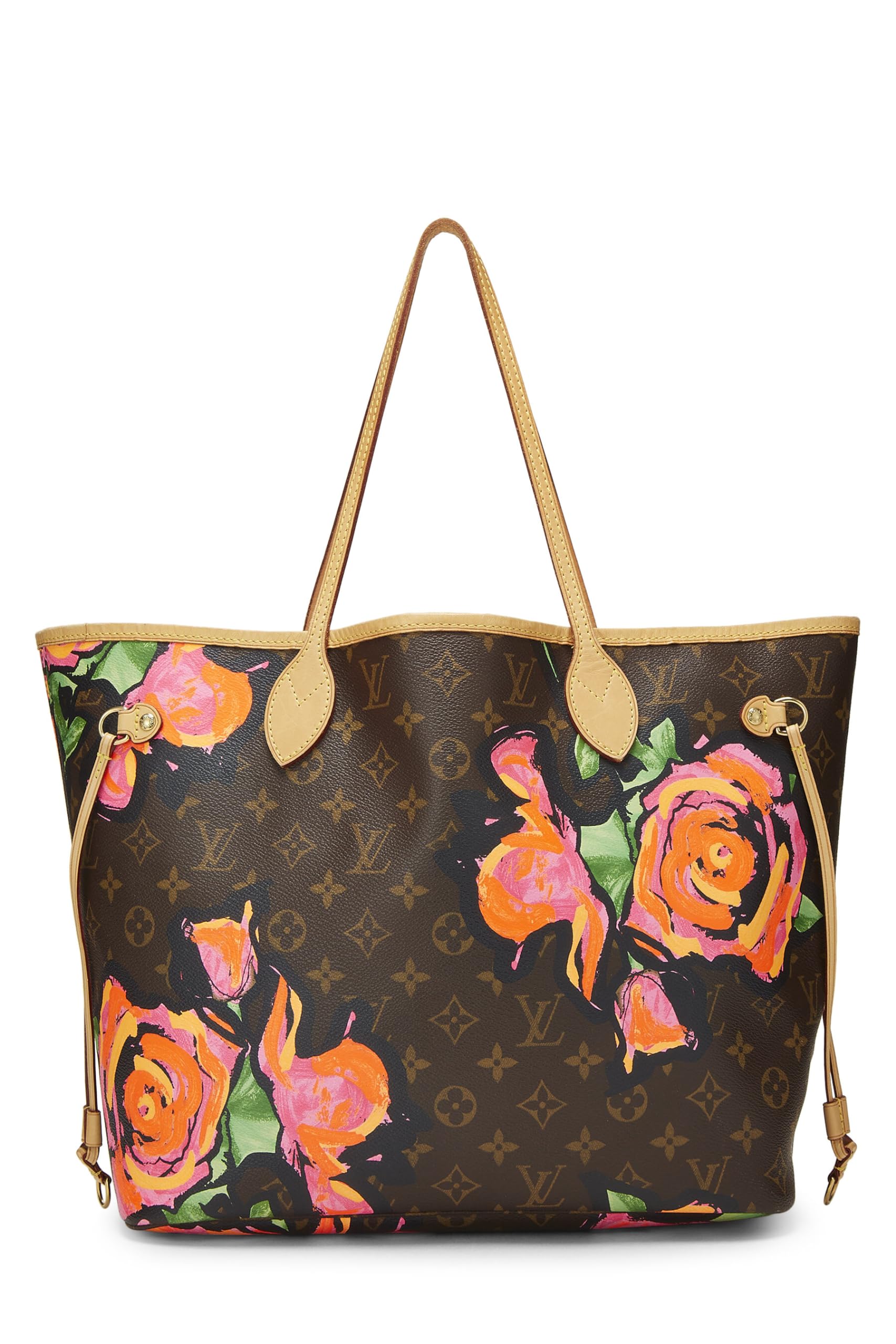Louis Vuitton,  Stephen Spro  x Louis Vuitton Monogram Canvas Roses Neverfull MM, Brown