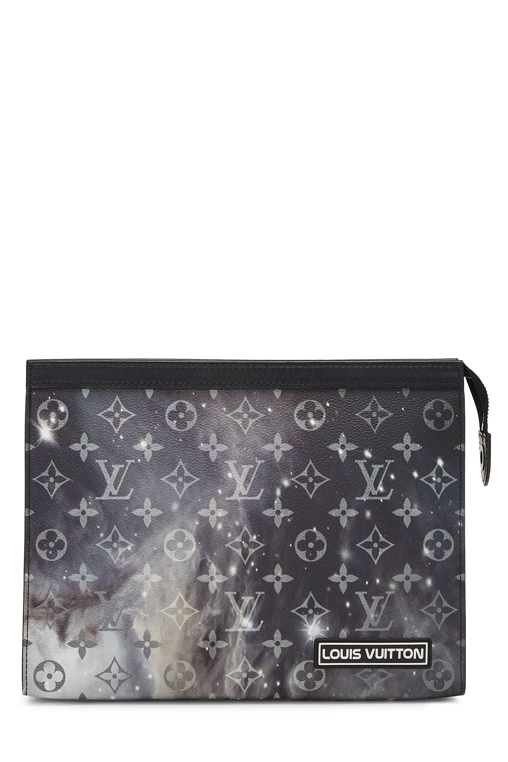 Louis Vuitton,  Black Monogram Galaxy Pochette Voyage MM, Black