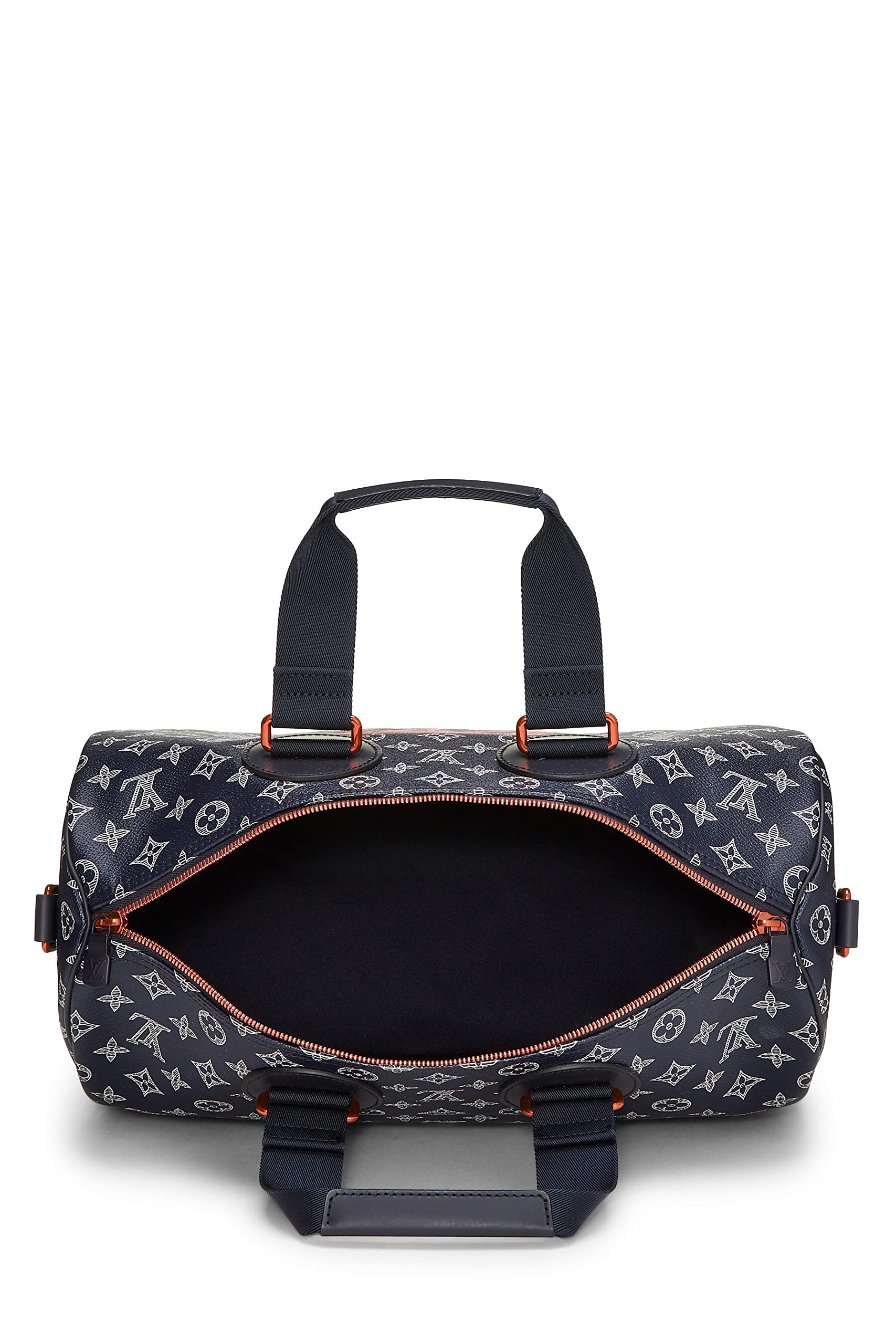 Louis Vuitton,  Monogram Upside Down Ink Speedy Bandouliere 40, Navy