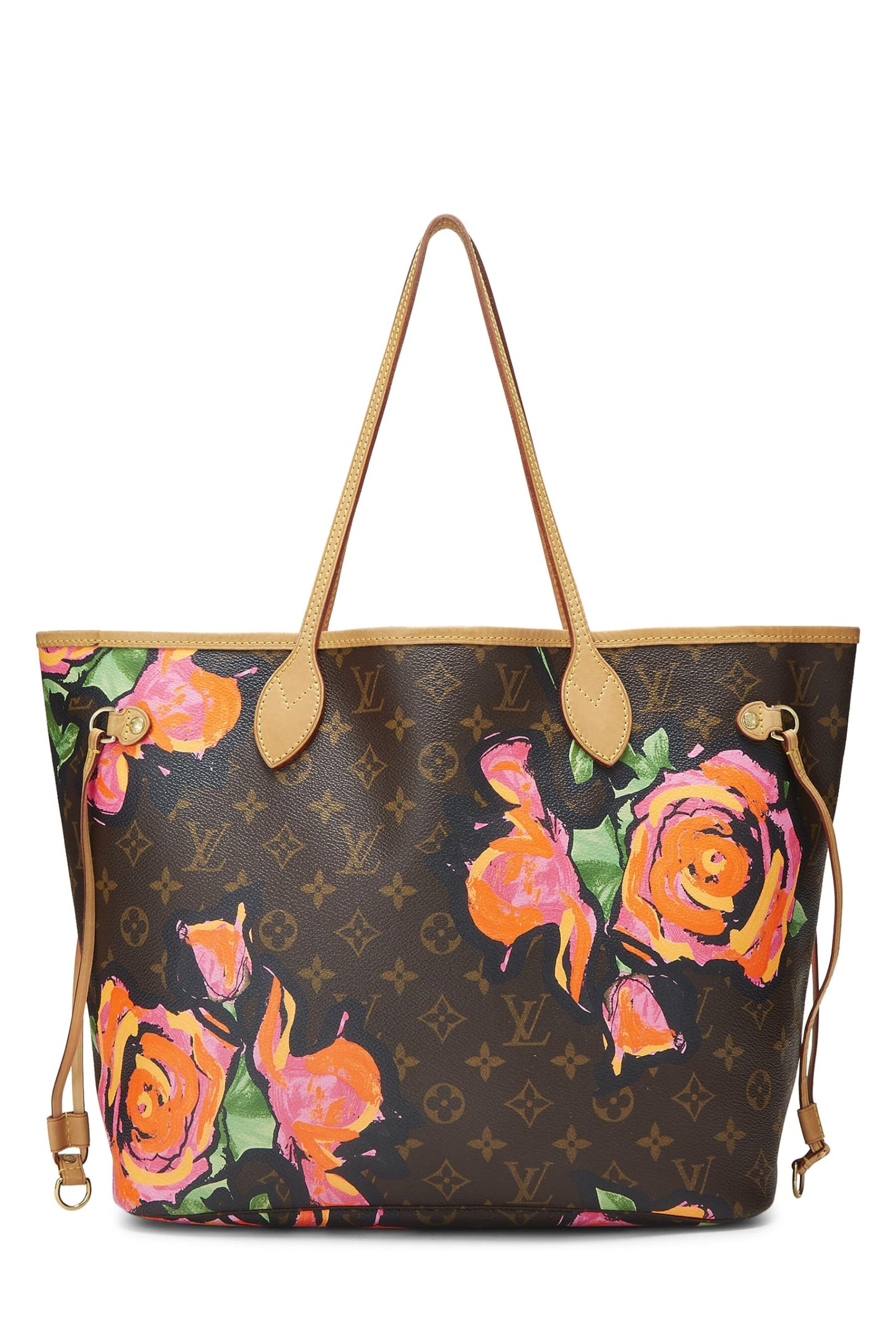 Louis Vuitton,  Stephen Spro  x Louis Vuitton Monogram Canvas Roses Neverfull MM, Brown
