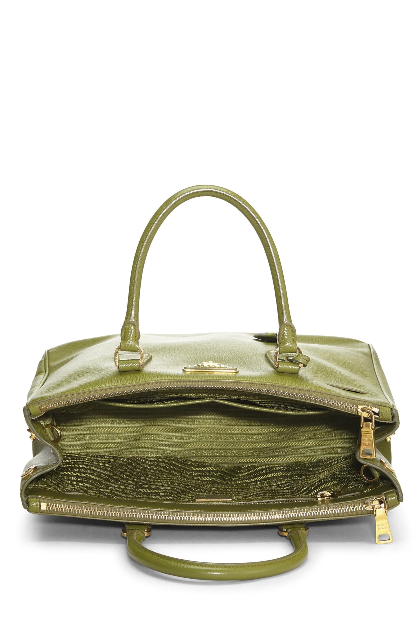 Prada Galleria Tote Saffiano Green Medium Tote Bag