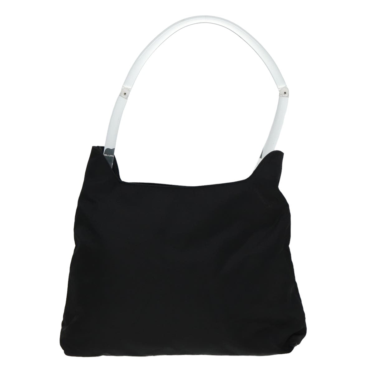 Prada Shoulder Bag Auth Nylon Black Black Auth 81015