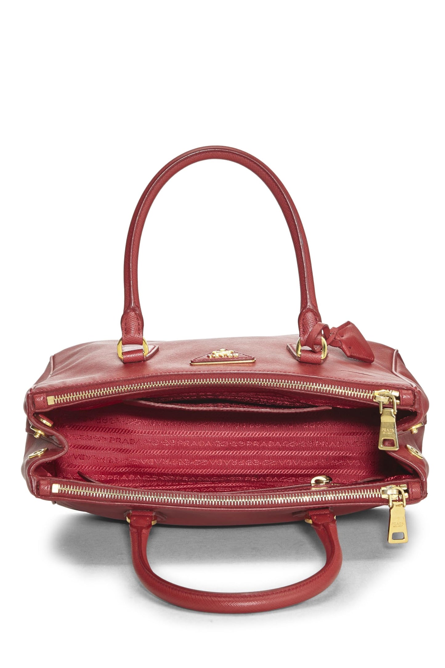 Prada Executive Tote Saffiano Red Medium Tote Bag Medium Red 1