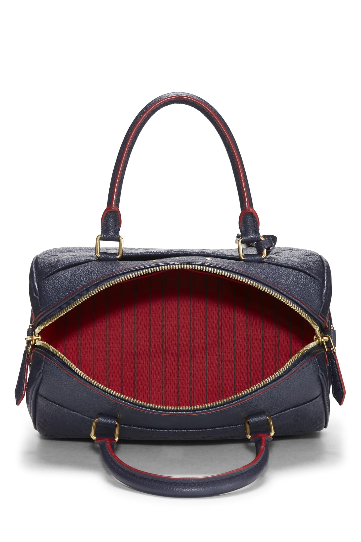 Louis Vuitton,  Navy Monogram Empreinte Speedy Bandouliere 25, Navy