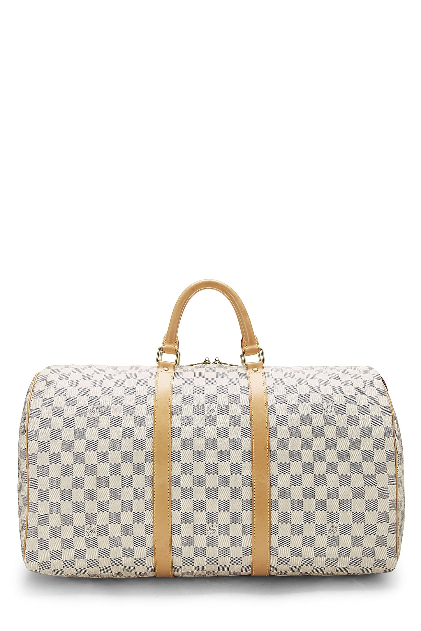 Louis Vuitton,  Damier Azur Keepall 50, White