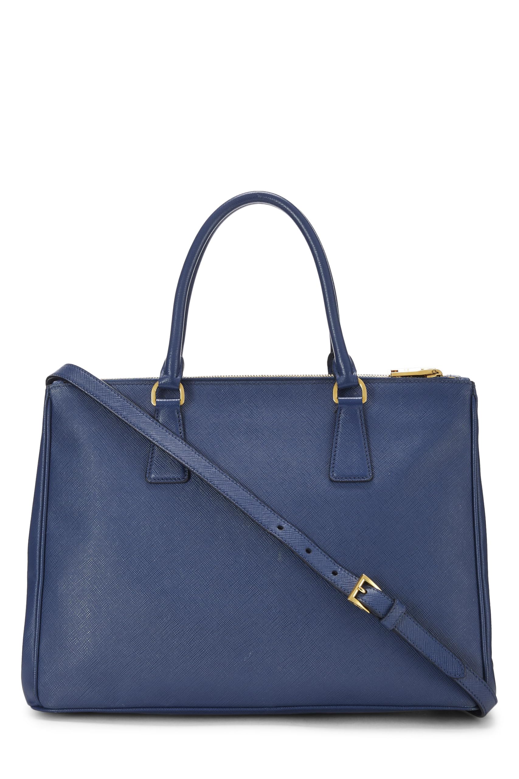 Prada Executive Tote Saffiano Blue Navy Tote Bag
