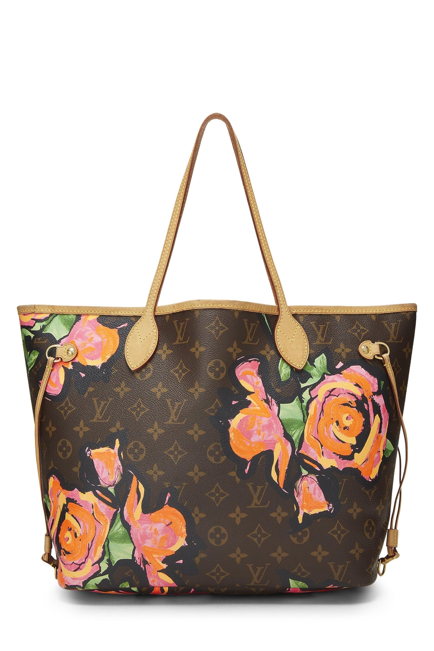 Louis Vuitton,  Stephen Spro  x Louis Vuitton Monogram Canvas Roses Neverfull MM, Brown