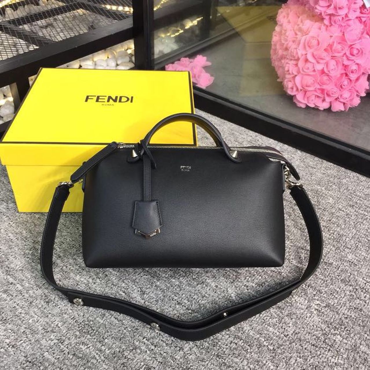 Fendi Top QualityTop Quality By Way Black Medium FF Crossbody Bag