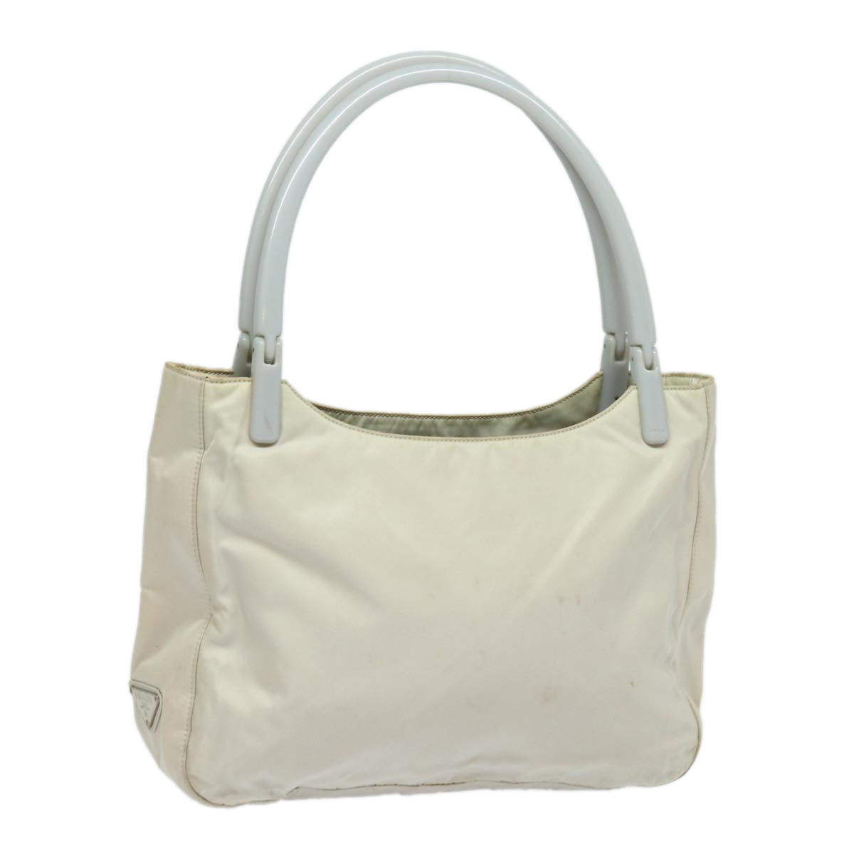 Prada Shoulder Bag Auth Nylon Gray Gray Auth 81179