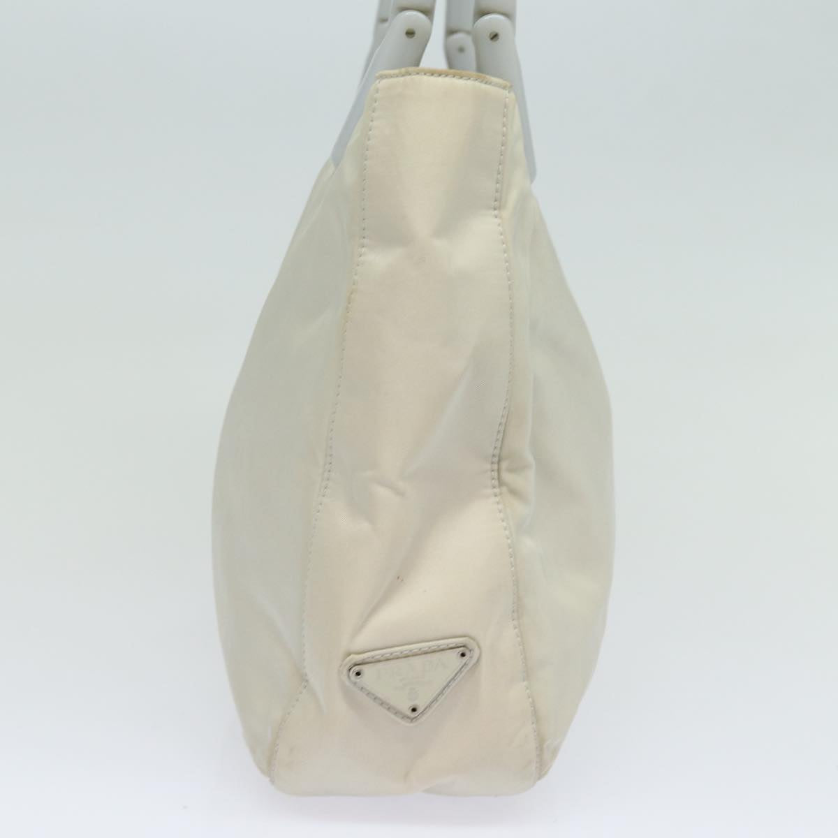 Prada Shoulder Bag Auth Nylon Gray Gray Auth 81179