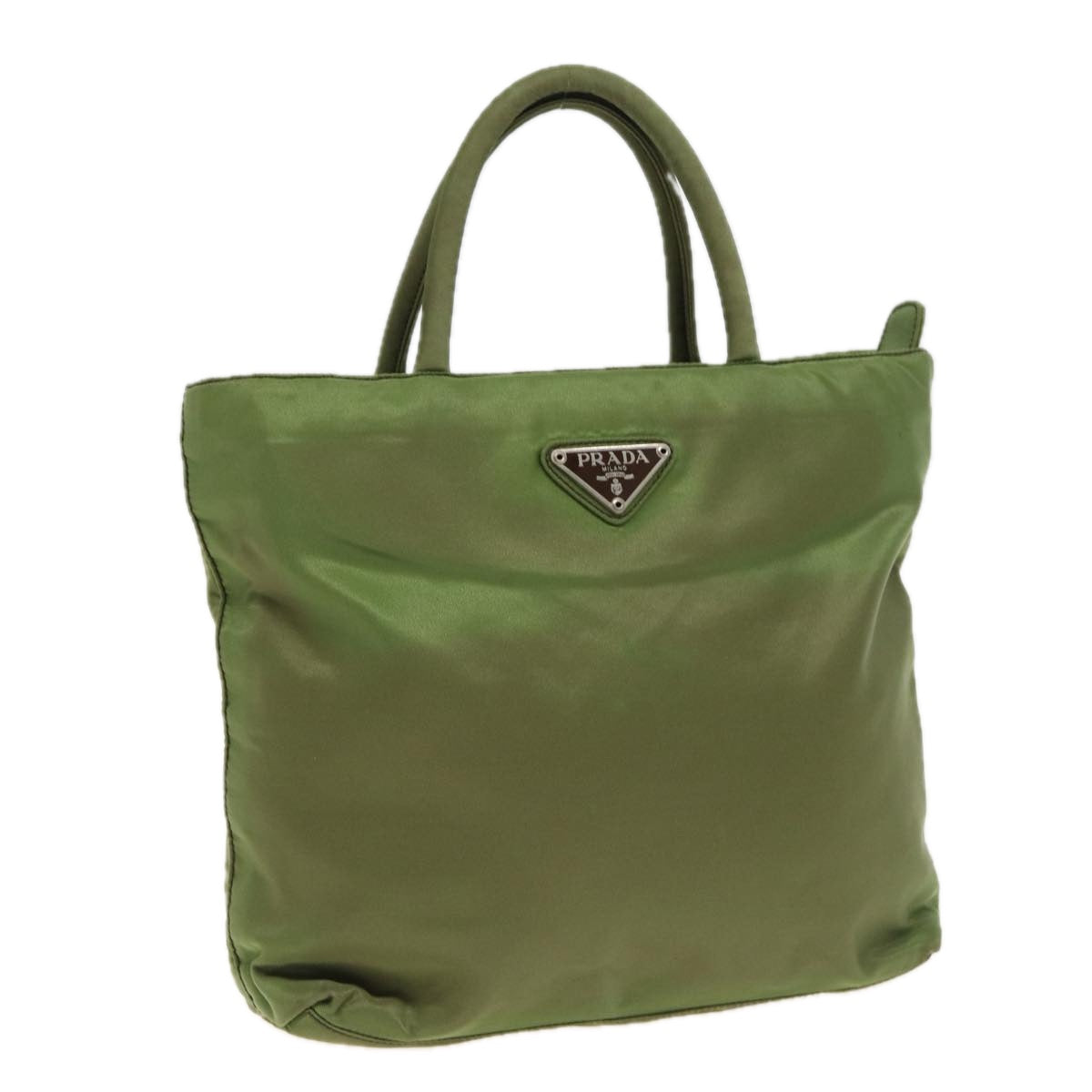 Prada Hand Bag Khaki Auth Nylon Travel Bag Khaki Auth 81184