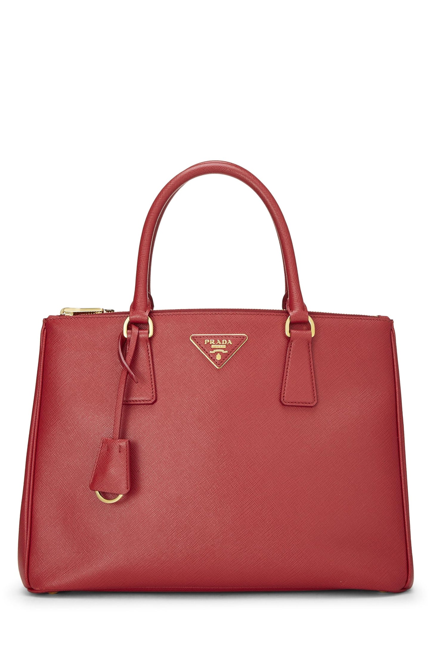 Prada Galleria Tote Saffiano Red Medium Tote Bag