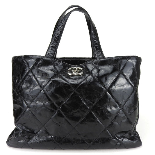 Chanel Portobello Leather Tweed 2Way Tote Bag