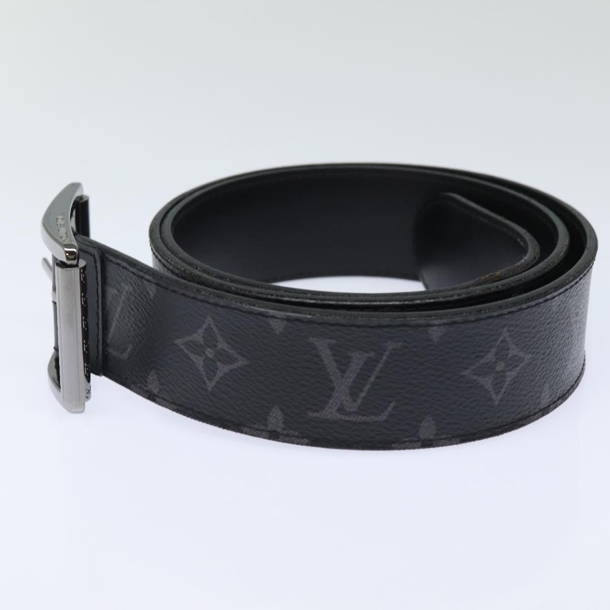 Louis Vuitton Monogram Eclipse Ceinture Reverso Belt 40.9" LV