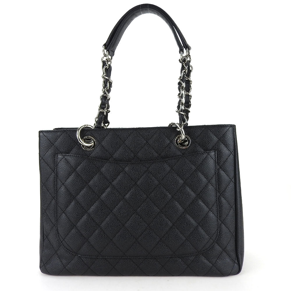Chanel Caviar skin GST Black Tote Bag