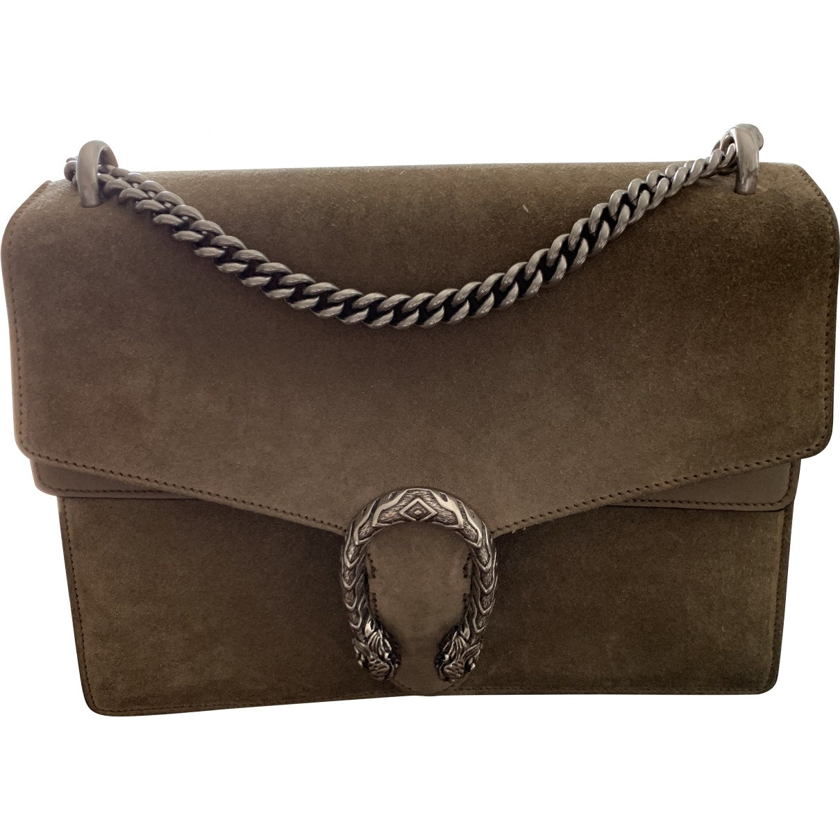 Gucci dionysus beige suede handbag