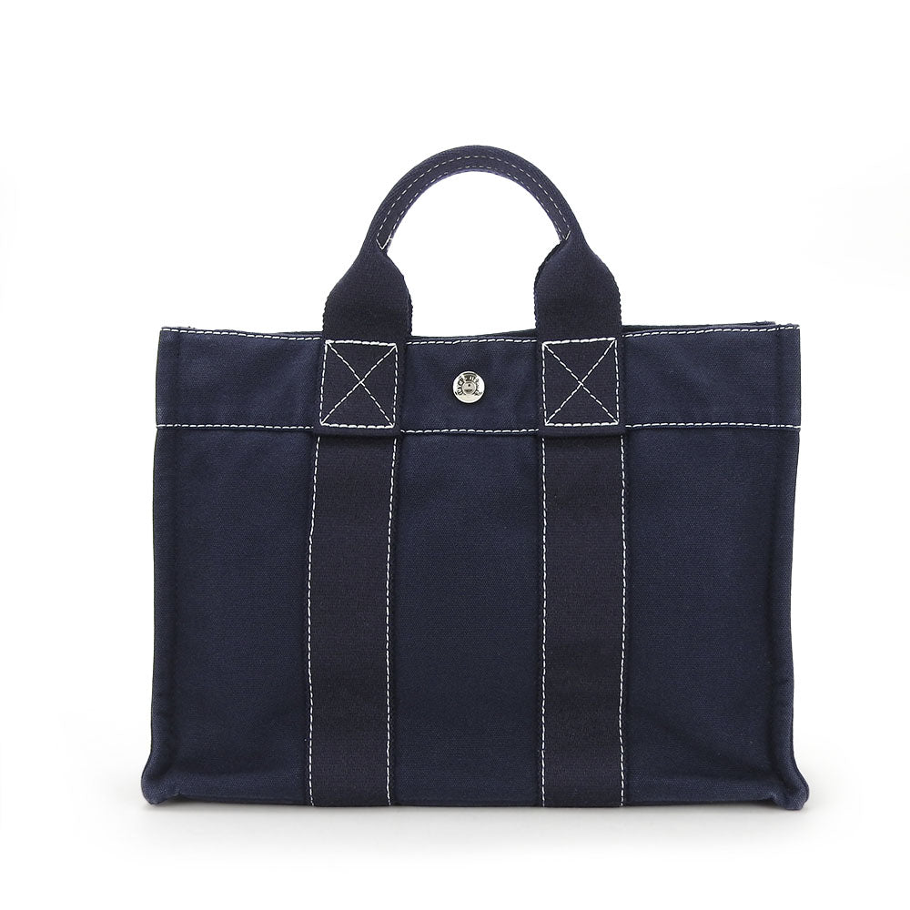 Hermes Handbag Deauville Tote Pm Unisex Unisex Canvas Navy Tote Bag