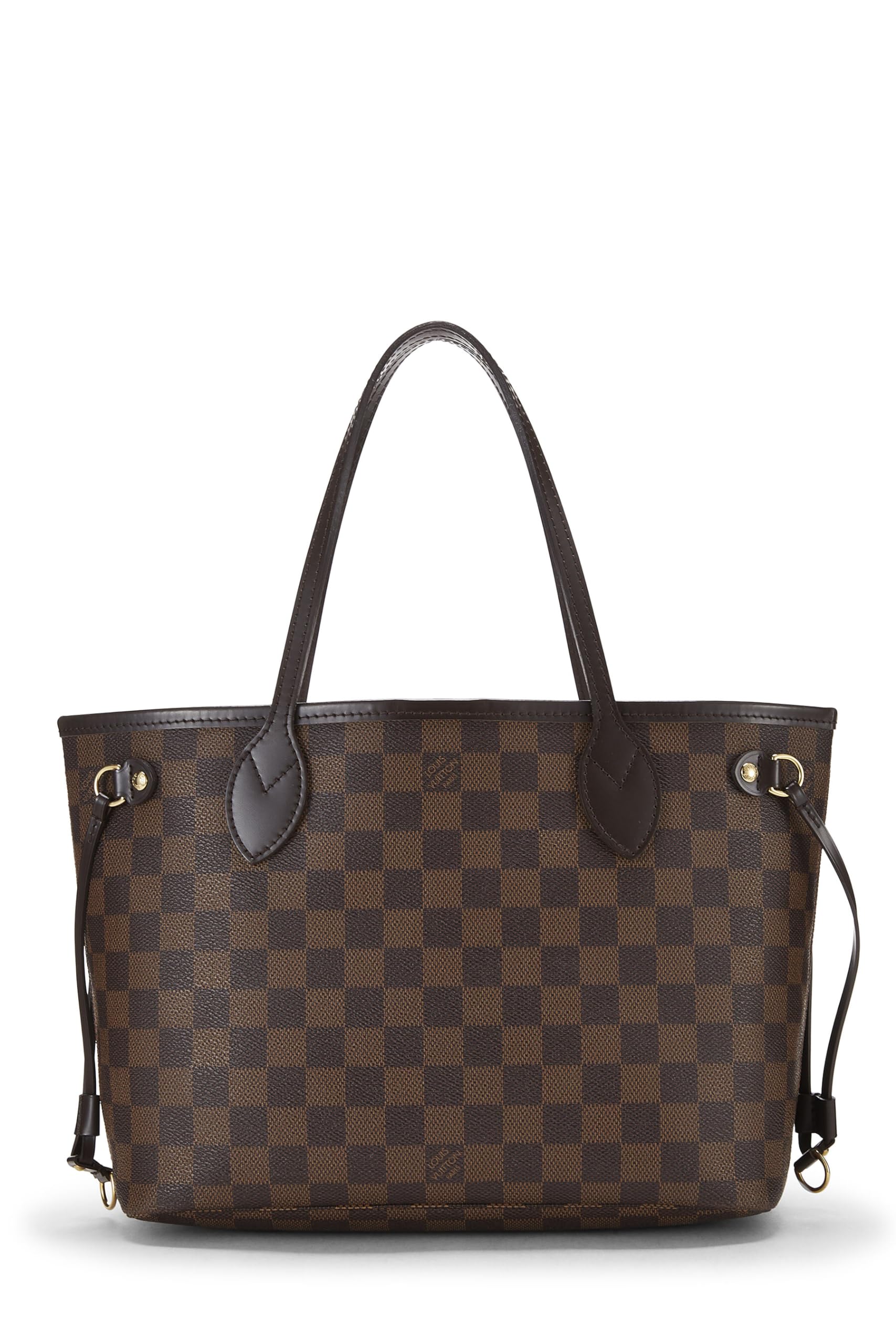 Louis Vuitton,  Damier Ebene Neverfull PM, Brown