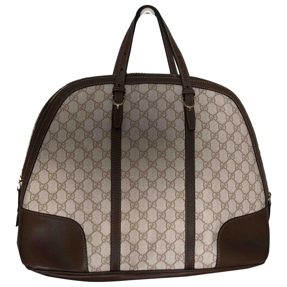 Gucci beige cloth travel bag