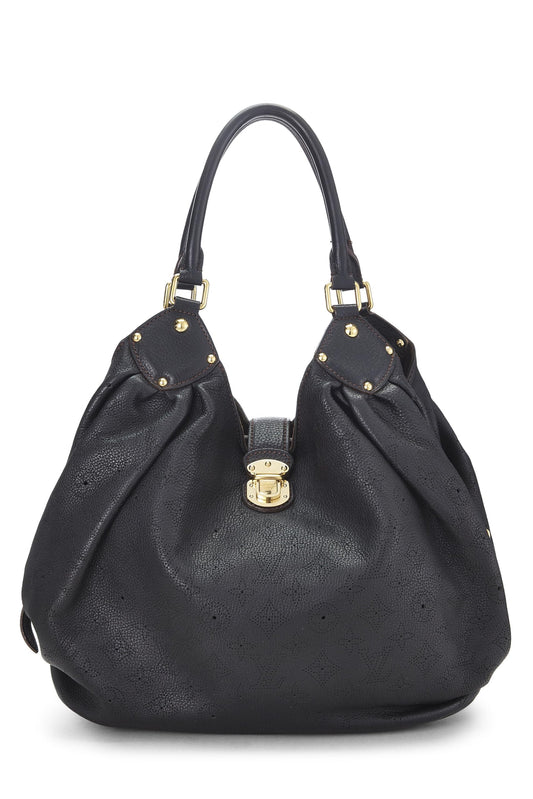 Louis Vuitton,  Black Monogram Mahina Large, Black