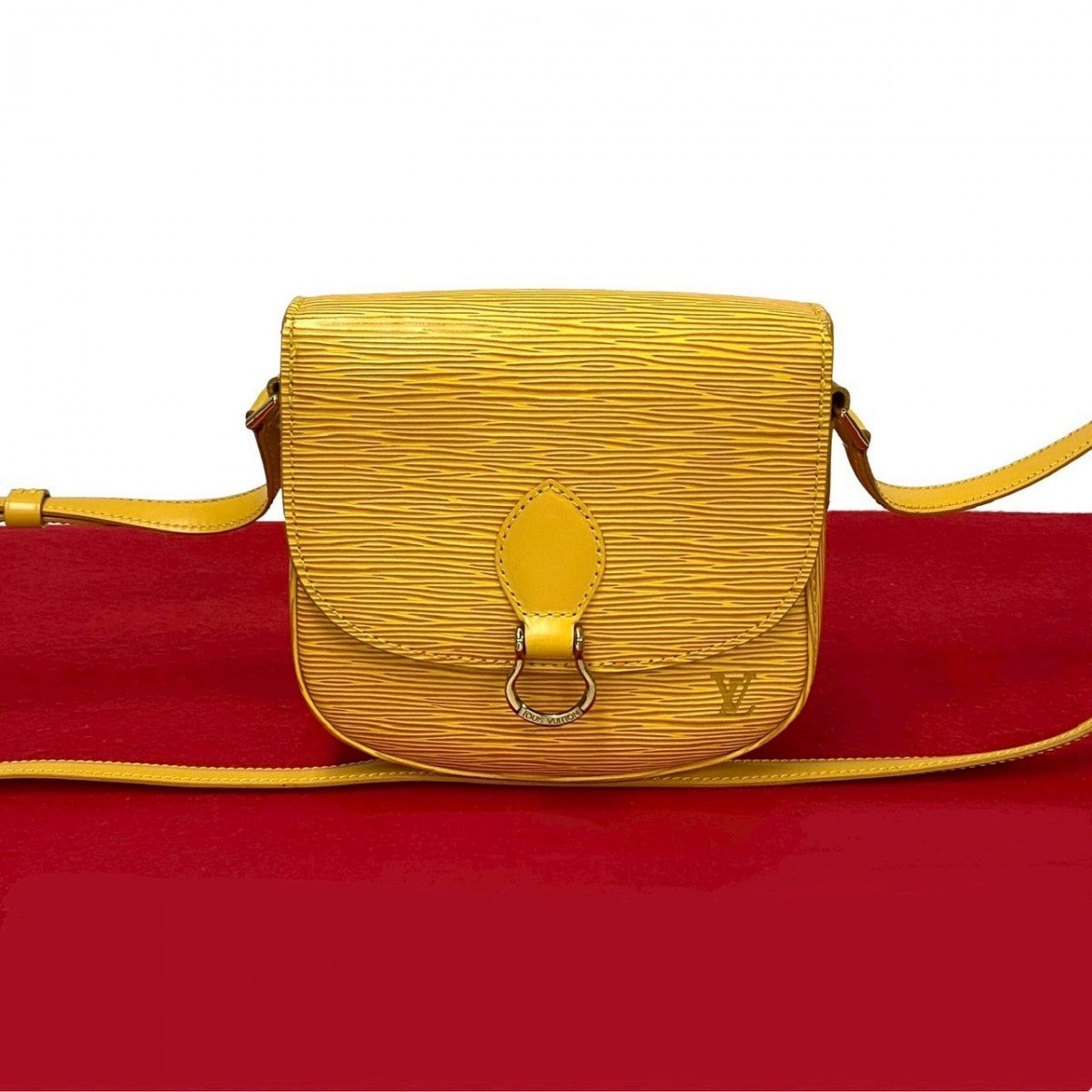 Louis Vuitton M52219 Epi yellow Epi Saint-Cloud Leather Mini Shoulder Bag