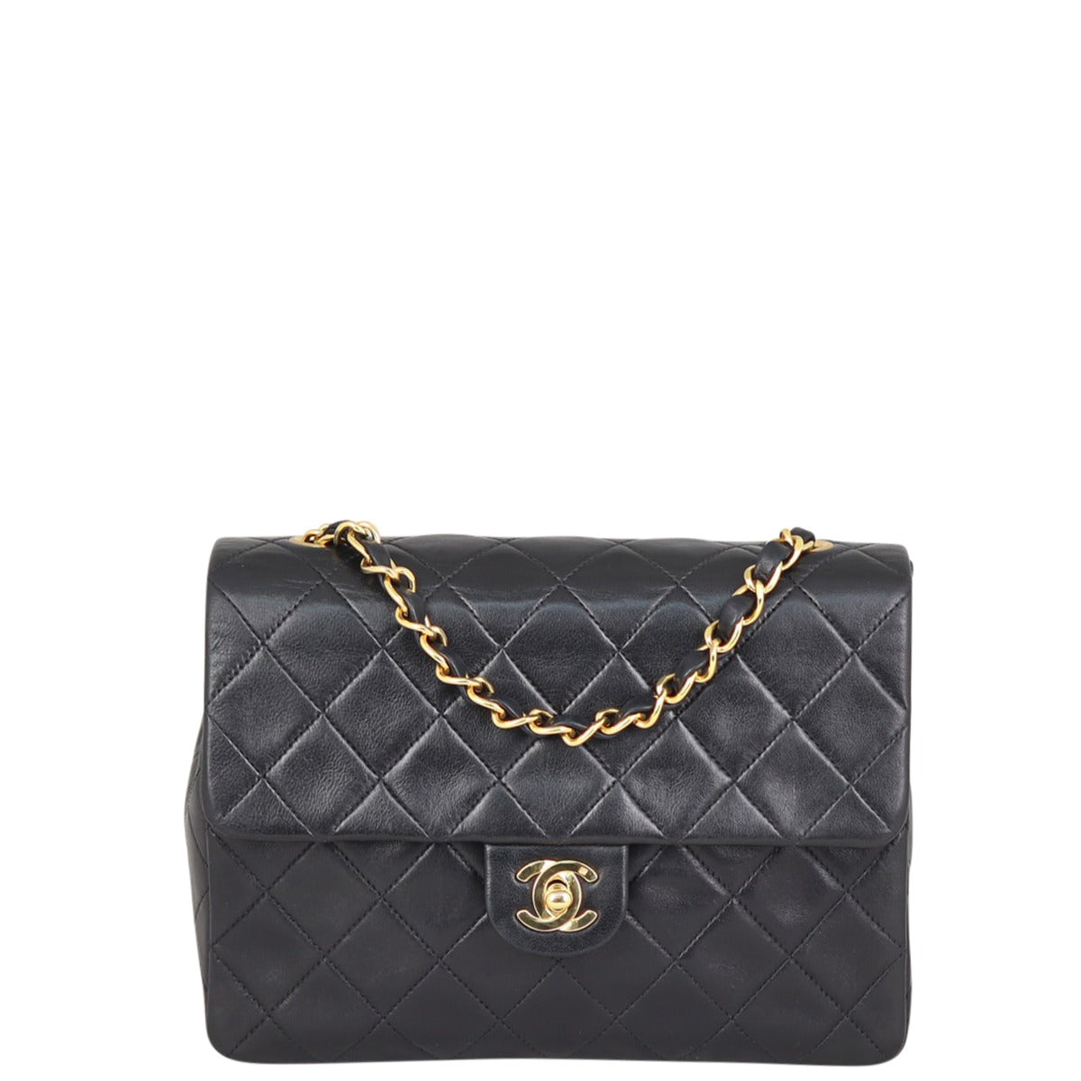 Chanel CC Single Bag Hardware Gold Flap Handbag