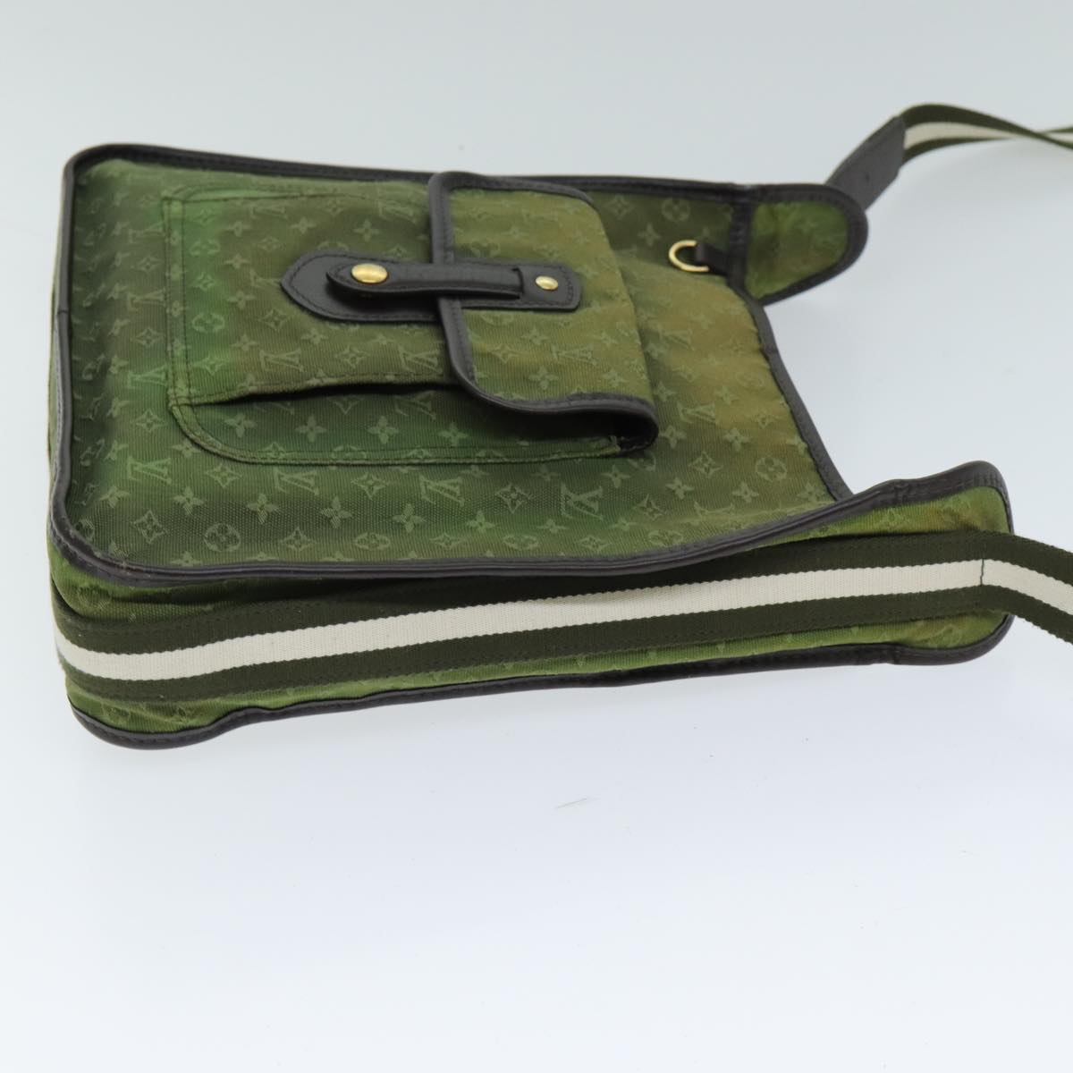 LOUIS VUITTON Monogram Mini Besace Mary Kate Bag TST Khaki M92322 LV Auth 81434