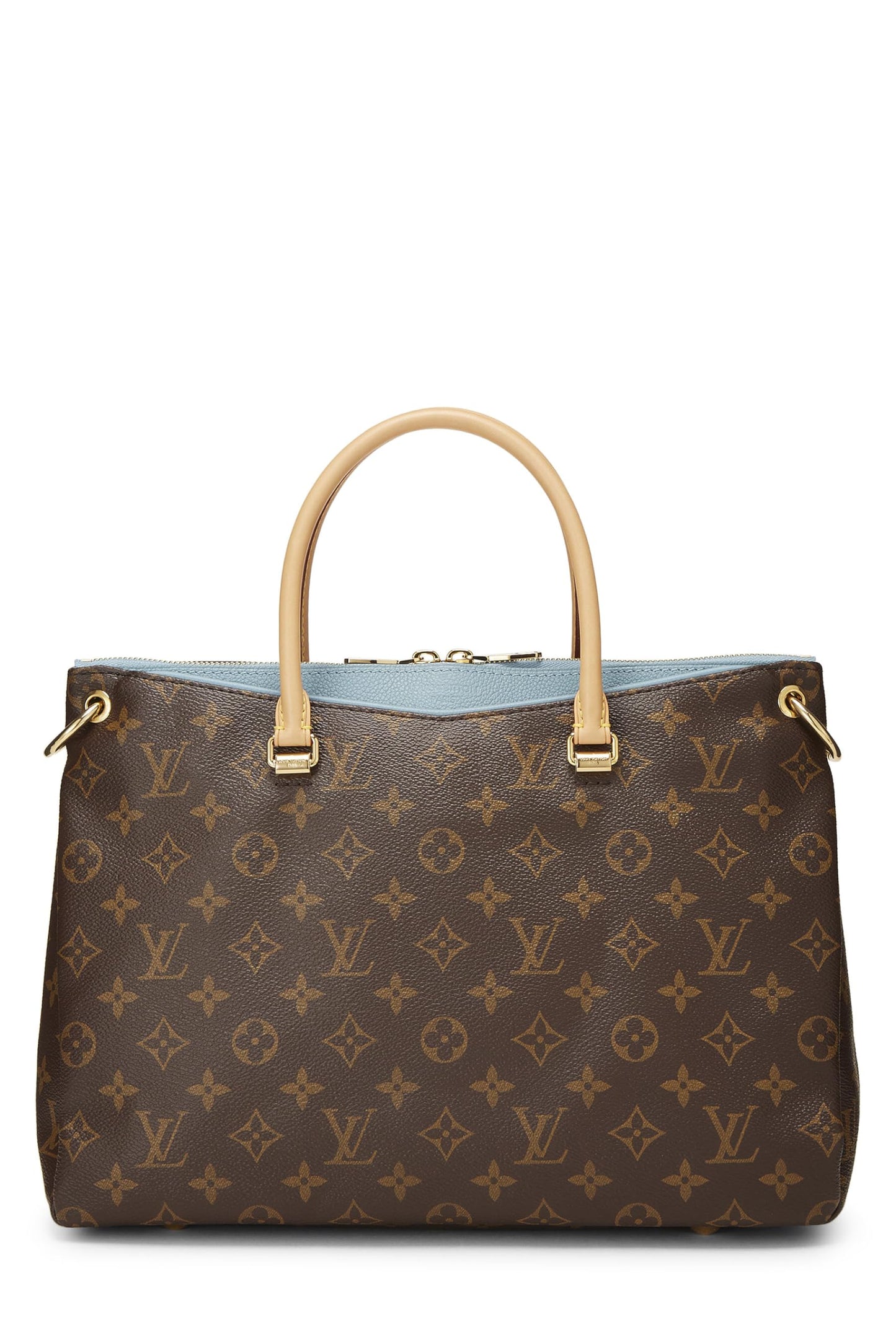 Louis Vuitton,  Blue Monogram Canvas Pallas, Blue