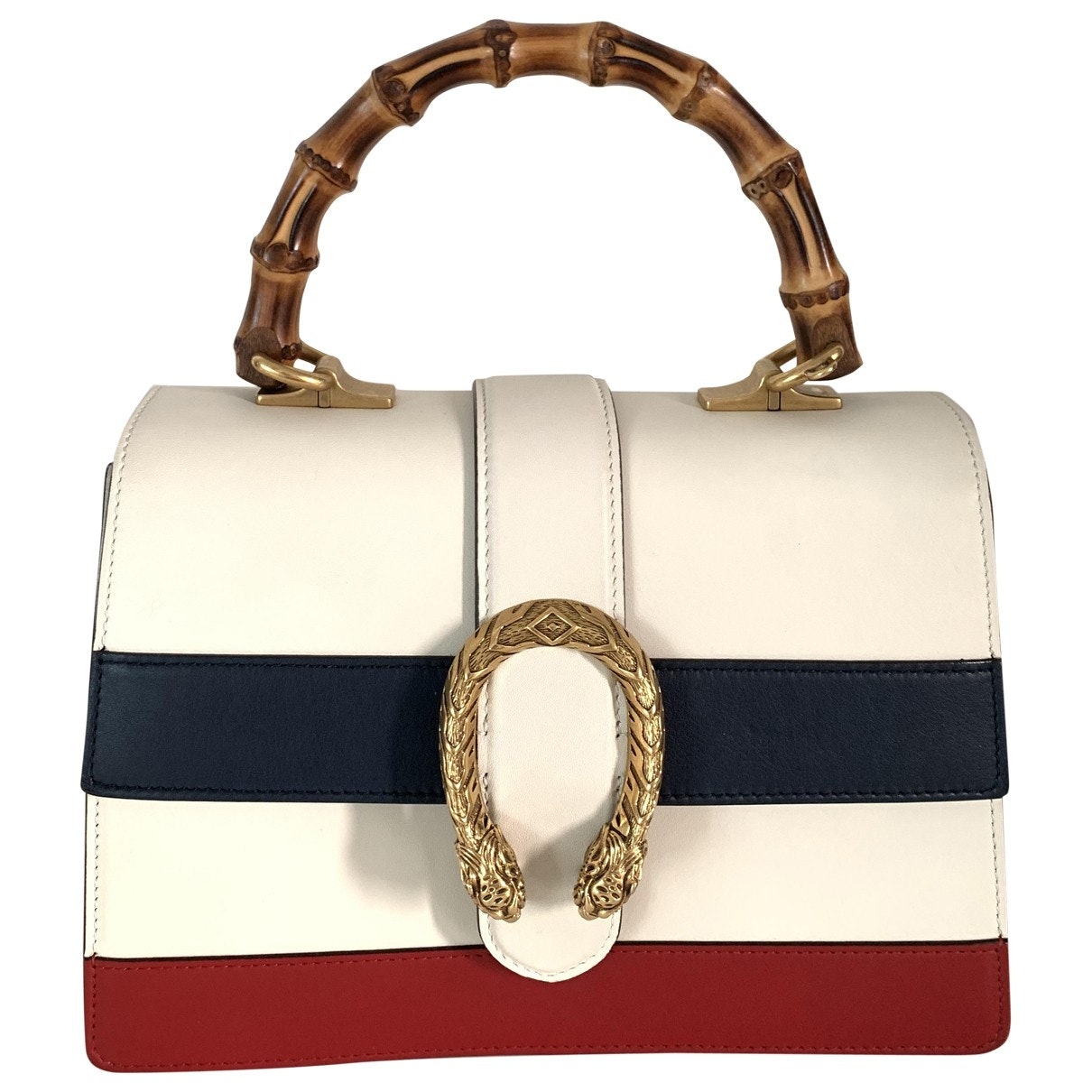 Gucci dionysus white leather handbag