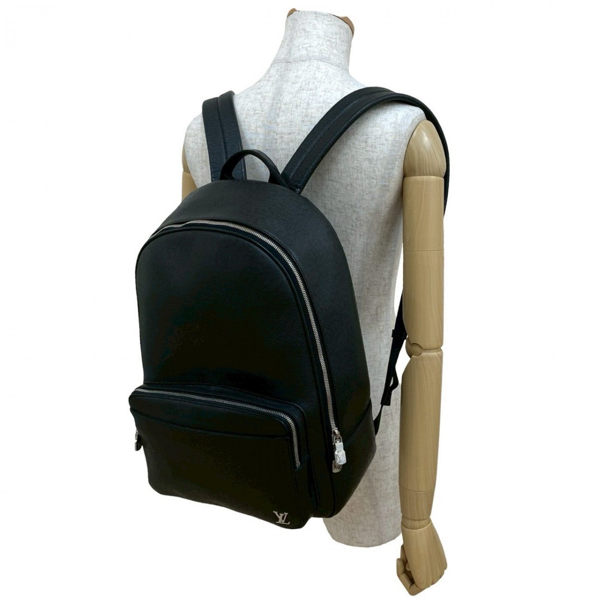 Louis Vuitton Backpack M30258 Taiga Alex Leather Black