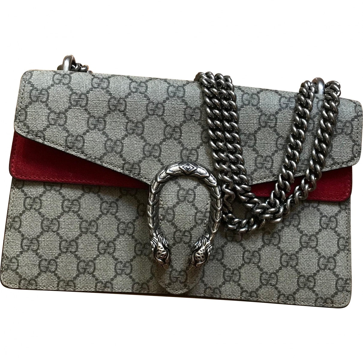 Gucci dionysus red cloth handbag