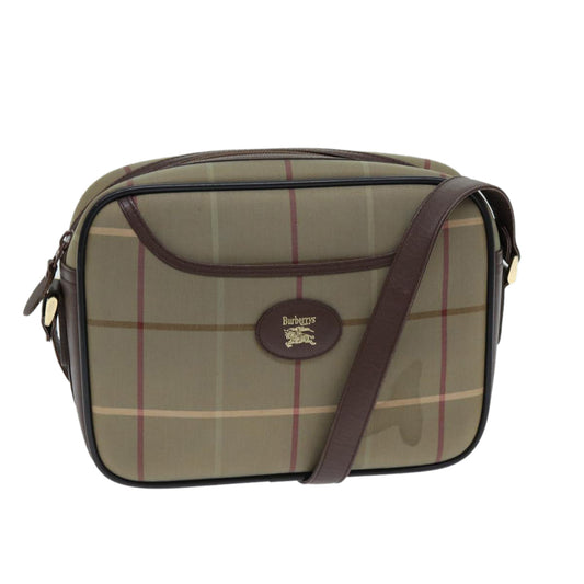 Burberry Luxury ss Nova Check Shoulder Bag Auth Canvas Beige Beige Auth 81656