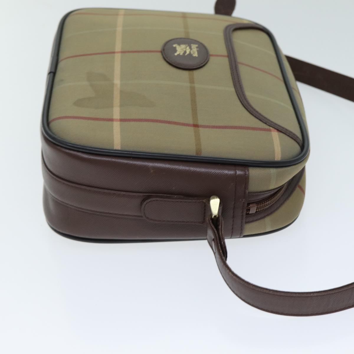 Burberry Luxury ss Nova Check Shoulder Bag Auth Canvas Beige Beige Auth 81656