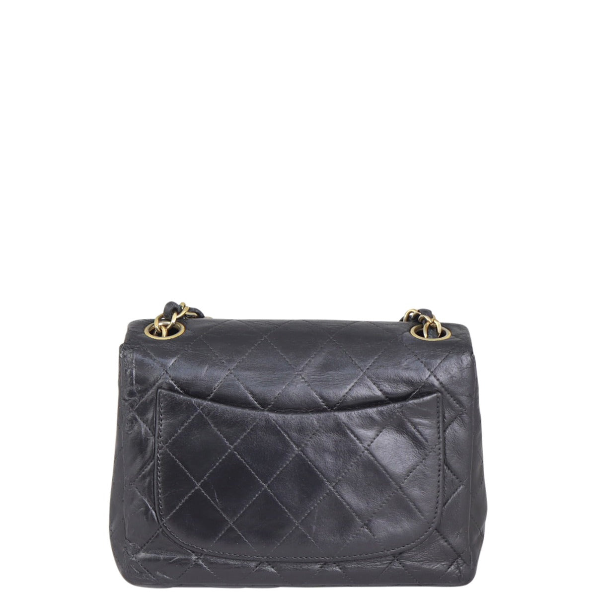 Chanel Classic Square GTH Handbag Black Mini Mini Bag