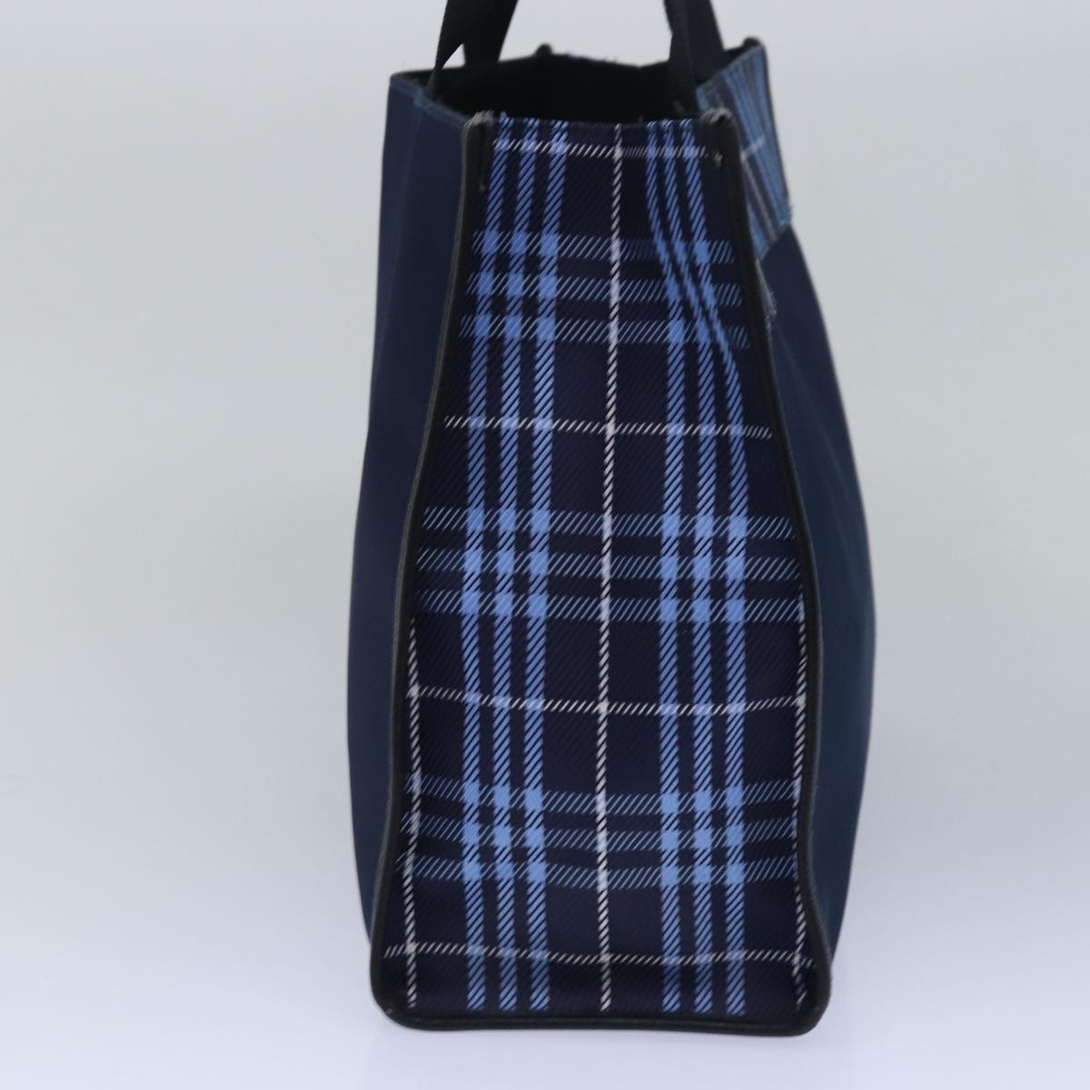 Burberry Luxury Tote Bag Auth Nylon Navy