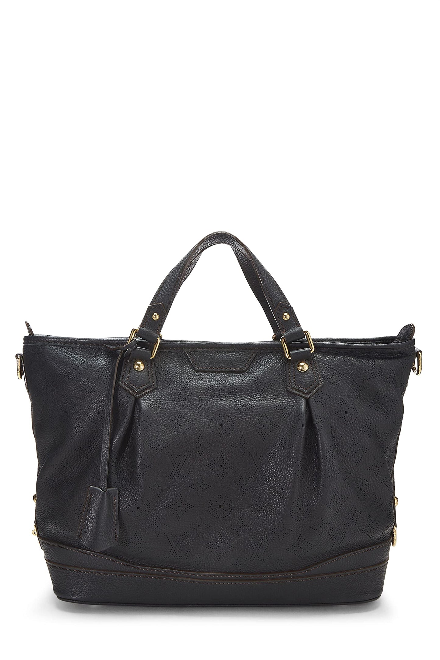 Louis Vuitton,  Black Monogram Mahina Leather Stellar PM, Black