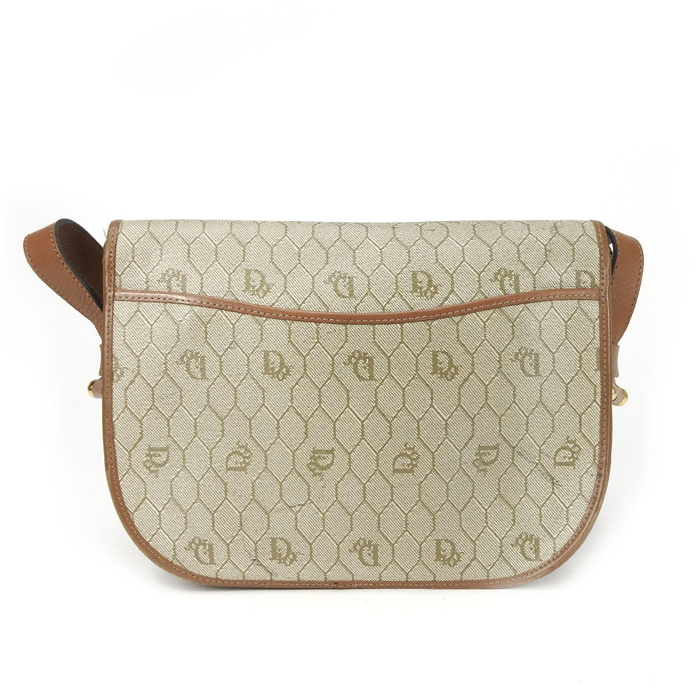 Dior Christian Honeycomb Pattern Pvc Shoulder Bag Leather Leather Shoulder Bag