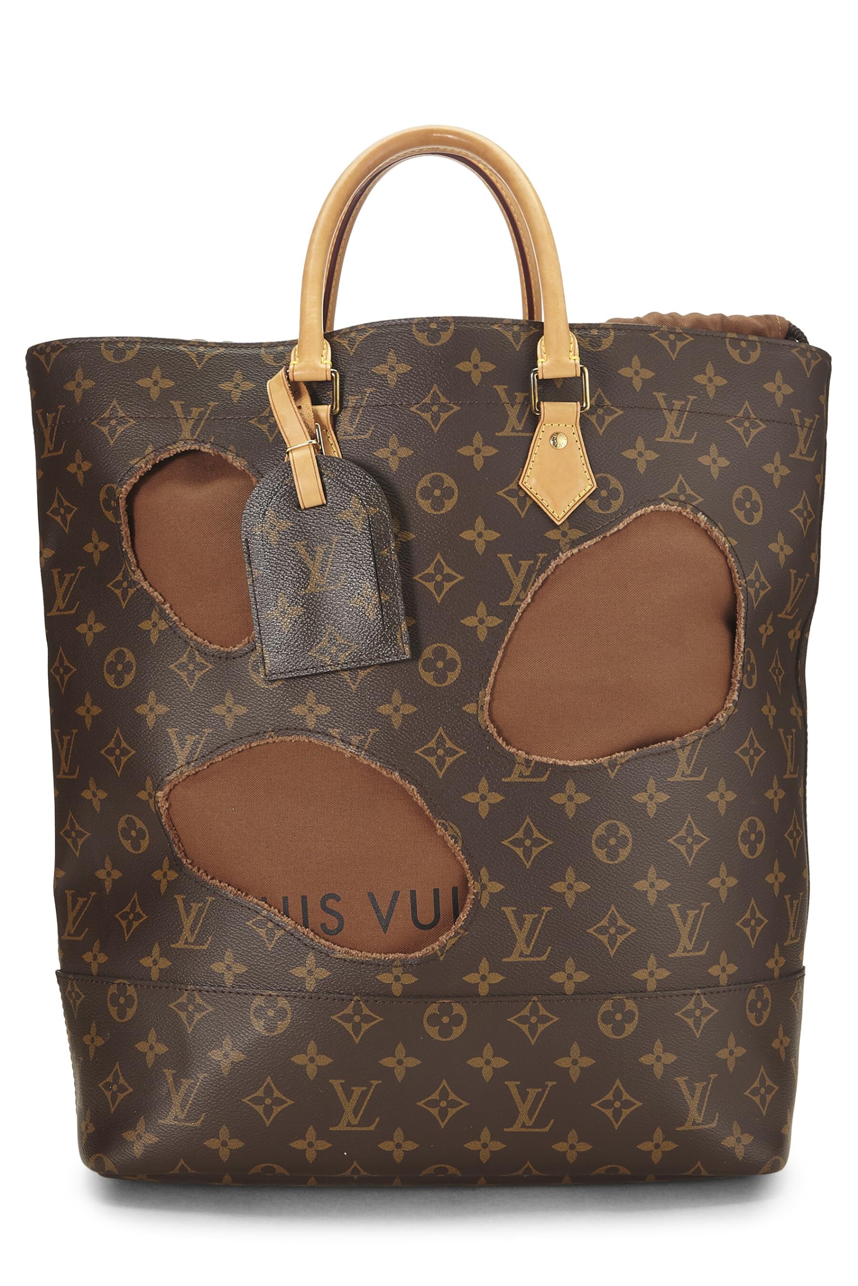 Louis Vuitton,  Comme des Garçons x Louis Vuitton Monogram Bag with Holes, Brown
